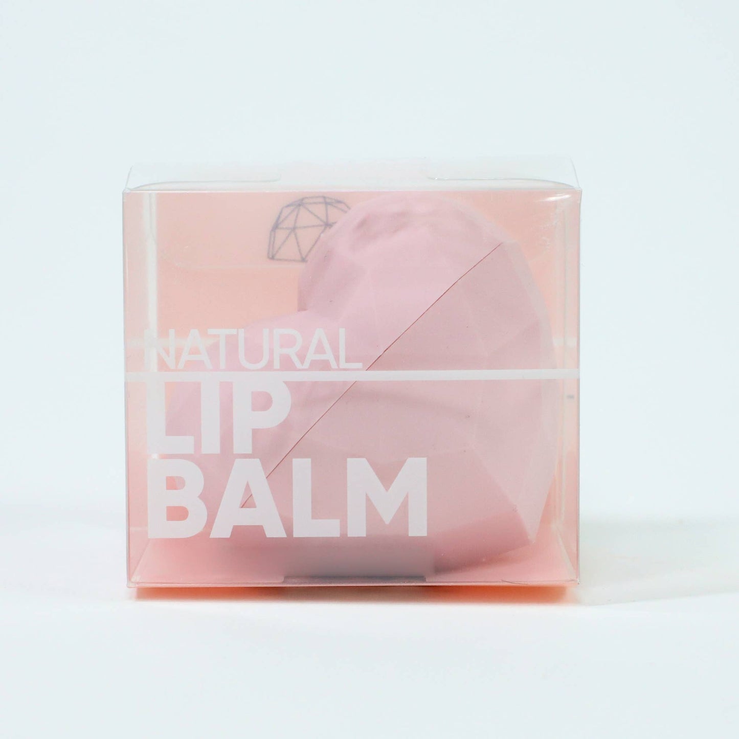 Heart Lip Balm (Pink, 100% Natural)