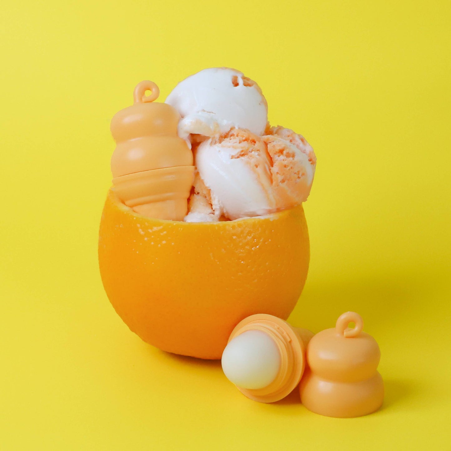Orange Ice Cream Lip Balm (100% Natural Dreamsicle)