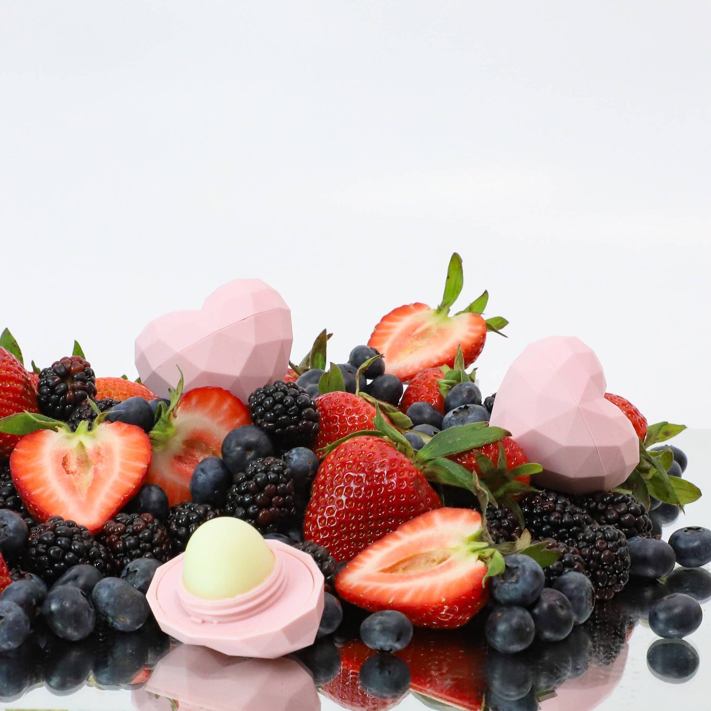 Heart Lip Balm (Pink, 100% Natural)